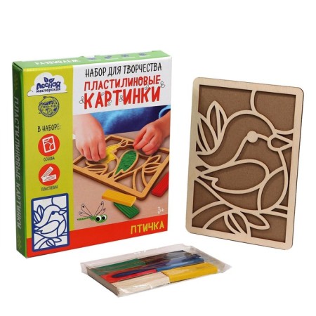 Plasticine pictures "Bird"-1