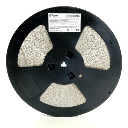 Feron 40 m, IP20, SMD2835, 120 LED/m, 8 W/M, 48 V, white glow, white-6