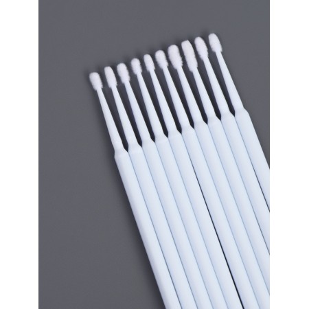 Micro -shoes for increasing and laminating eyelashes, set - 10 pcs, 9.5 cm, white color-2