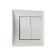 Luazon Lighting "Antei" switch, 10 A, 2 keys, hidden, silver