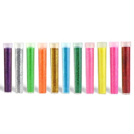 Cosmetic glitter, set 12 pcs, in a tube 3 grams-1