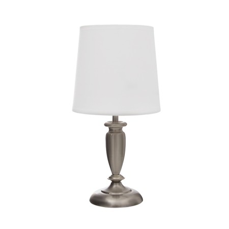 Bulbed lamp with lampshade Risalux "Flex", E27, 40 W, silver, 17 × 17 × 35 cm-7