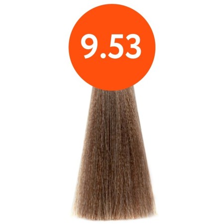 Cream-color hair Permanent Ollin Professional N-Joy, tone 9/53, Mahagon-golden blond, 100 ml-1