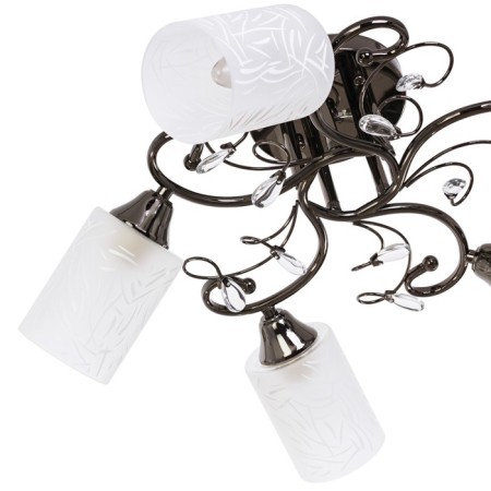 Economic Service Chandelier "Aurika" 5x60W E27 Anthracite 60x60x24 cm-2