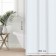 The curtain in the bathroom Ethel in strip is white, 180*200 cm, 80g/m2, 100% p/e