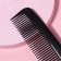 Combined comb, 22 × 4.5 cm, black color