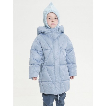 Coat for girls, height 98 cm, gray color