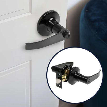 Stiling (fashion 3182), interior, latch, glossy black color