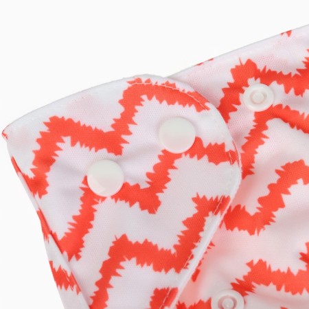 Set of reusable diapers "Zigzag" 3-15 kg, with inserts-8