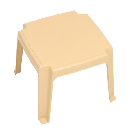 Ellastik deck chaisel table, beige, 45 x 45 x 38 cm-1