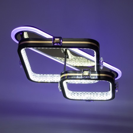 Cialogs with PDD "CRUZ" 2XLED 88W 3000-6000K RGB black gold 63x45x16cm-4