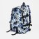 Young backpack from textiles on lightning, 3 pockets, blue color