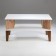 Table Journal Pandora, 900x550x450, white/oak craft gold