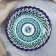 The plate of the Rishtan ceramics "Patterns", blue, deep, mix, 20 cm