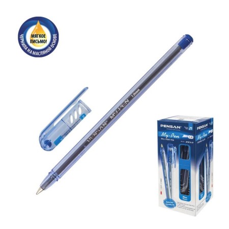 Handle Ball oil Pensan My-Pen Vision, Node 1.0 mm, blue ink