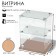 Desktop window, 1 shelf, 400 × 300 × 500, chipboard, glass color Book light