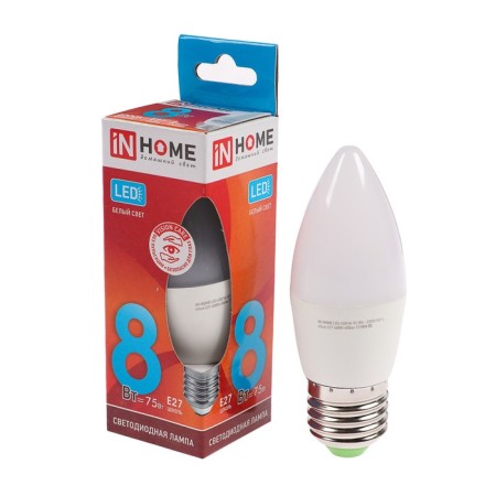 LED lamp In Home LED-Sve-VC, E27, 8 W, 230 V, 4000 K, 720 lm-5