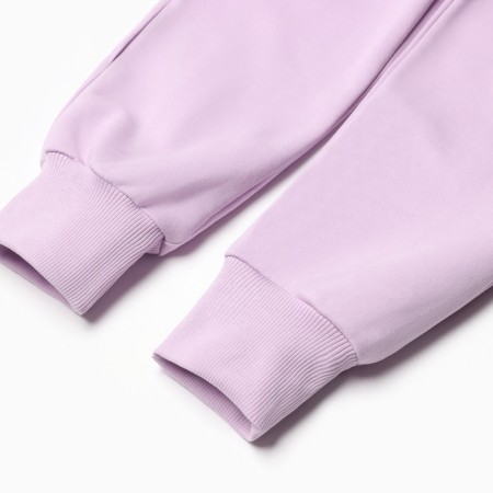 A set for a girl (sweatshirt, trousers) comb, lilac color, height 110 cm-5
