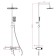 SAVOL SK-H3245A shower system, tropical shower, shower set, shelf, brass, chrome