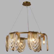 Люстра Lumion. Ochre, 6х40Вт, E14, 400-1300х660х660 мм, цвет латунь