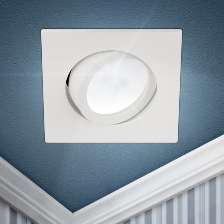 Lamp Built -in era KL87, IP20, 50W, 85x85x20 mm, white color-1