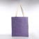 Hooper bag without fastening, from textiles, lilac color