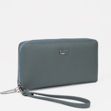 Women's wallet with lightning, blue color