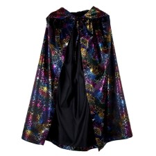 Carnival cloak, atlas, colored web, length 85 cm