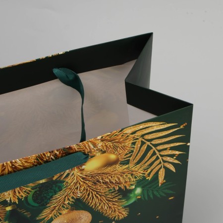 Packet Laminated Square Emerald, 30 x 30 x 12 cm, new year-3