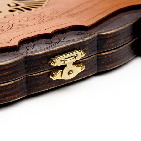 NARDA "Eagle", carved, wooden board 45 x 45 cm-3