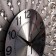 Wall clock, series: openwork, "steel feathers", smooth move, D-69 cm