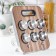 Set for spices on the stand "Modern", 28.5 × 12 × 18.5 cm, 90 ml, 4 × 9.5 cm, 6 pcs