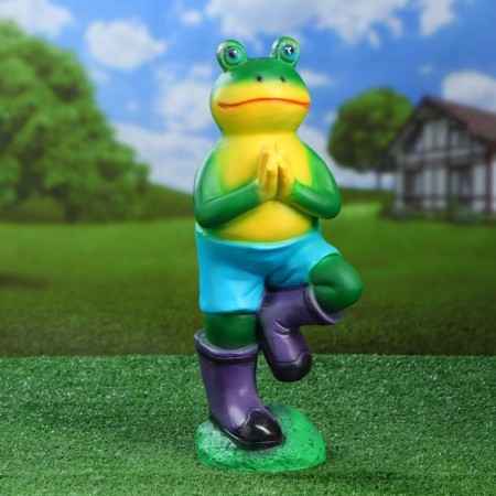 Garden figure "Frog jump" 18x20x50 cm
