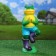 Garden figure "Frog jump" 18x20x50 cm