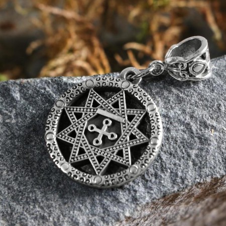 The amulet "Hall of the snake", metal pudter, art casting, d = 2 cm