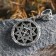 The amulet "Hall of the snake", metal pudter, art casting, d = 2 cm