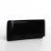 Women's wallet on the button, black color