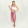 Hawaii set "Tropics": skirt, clamp, wreath, pink color
