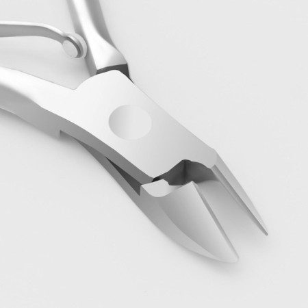 Manicure nippers for cuticle, 9.5 cm, blade length - 9 mm, silver color-3