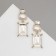 Earrings with pearls "bead" countess, white color in gold