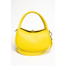 Bag Cross-Body Women's, genuine leather, Ludor yellow, 23x11x14 cm