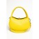 Bag Cross-Body Women's, genuine leather, Ludor yellow, 23x11x14 cm