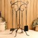 Kaminnaya set KN-6-2 forged, color of bronze, 4 objects: poker, forceps, scoop, panicle