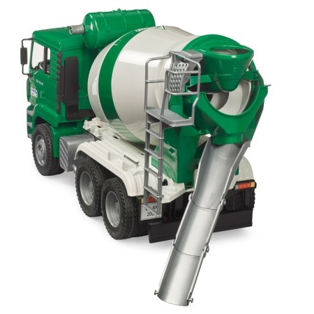 Bruder man concrete mixer, green color with white-4