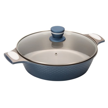 Steven with two handles Regent Inox Riviera, with a lid, 28x7.5 cm