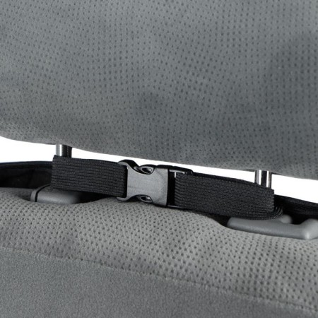 Nabbage on the front seat, velor, size 55 x 130 cm, gray, wide seat-3