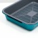 Medium toilet with a mesh of 36 x 26 x 6.5 cm, gray/turquoise