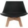 Plastic stool Bonuss array/plastic/coconut, natural/black 49x57x82 cm