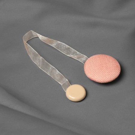 Picking for curtains "Circle", D = 5 cm, peach color-1