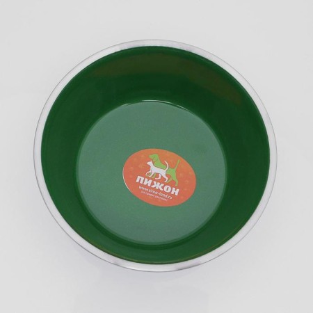 The bowl is weighted color, with a silicone base, 300 ml, green-1